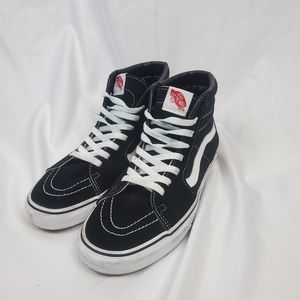 VANS Sk8-Hi Black Women's size: 10 Men's Size: 8.5